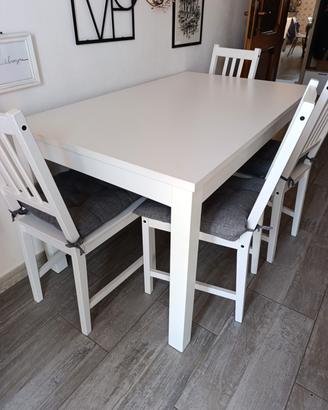 Tavolo Ikea allungabile con 4 sedie