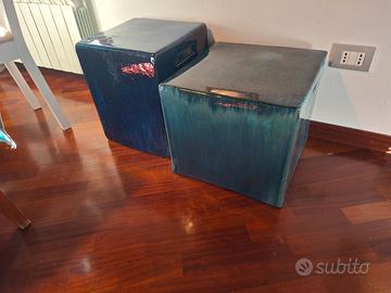 Coppia tavolini/sgabelli Gervasoni Inout