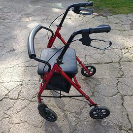 Deambulatore Rollator in acciaio pari al nuovo