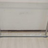 Tavolo Design Moderno: Vetro e Acciaio (120x80 cm)