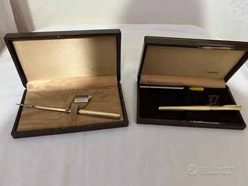 Set tagliacarte e penna 18kt vintage