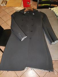 cappotto neoprene donna xs nero