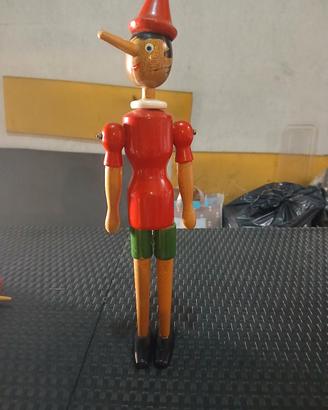 pinocchio in legno vintage