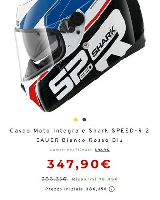 casco top gamma shark taglia S (usato 2 volte)