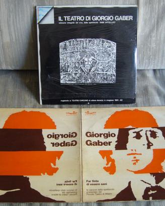 4+5 LP 45 giri GABER Teatro 82 Far finta 73 Gulp