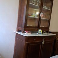  credenza vetrinetta antica 1800 marmo bianco