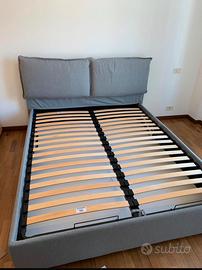 Letto a doghe contenitore matrimoniale  160x200 cm