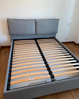 Letto a doghe contenitore matrimoniale  160x200 cm