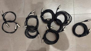 9 Cavi XLR bilanciati tutti PROEL alta qualità