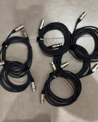 9 Cavi XLR bilanciati tutti PROEL alta qualità