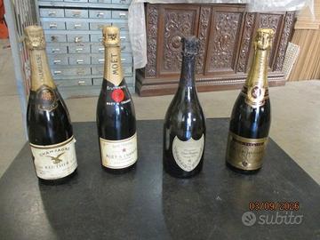 Blocco 4 bottiglie champagne assortite