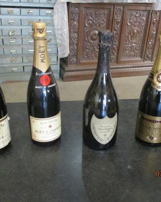 Blocco 4 bottiglie champagne assortite