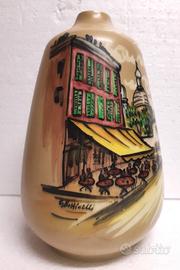 CERAMICHE CAMPIONESI '50/60 RARO VASO design firma