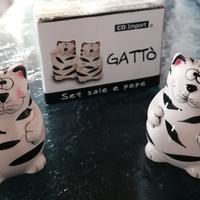 Set sale e pepe con gatti
