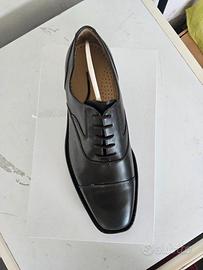 Scarpe basse, stringate oxford, tg 42, marrone