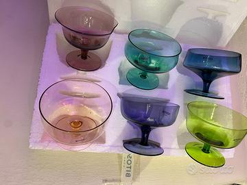 COPPETTE BITOSSI mod. DISEGUALE vetro nuovi