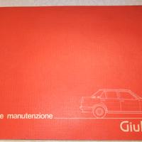 Alfa Romeo Giulietta uso e manutenzione