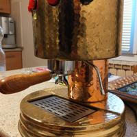 macchina caffè rame ottone