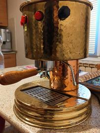 macchina caffè rame ottone