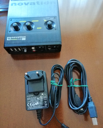 Novation hub. Scheda audio