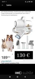 tosatrice toelettatura cani gatti 190 euro profess