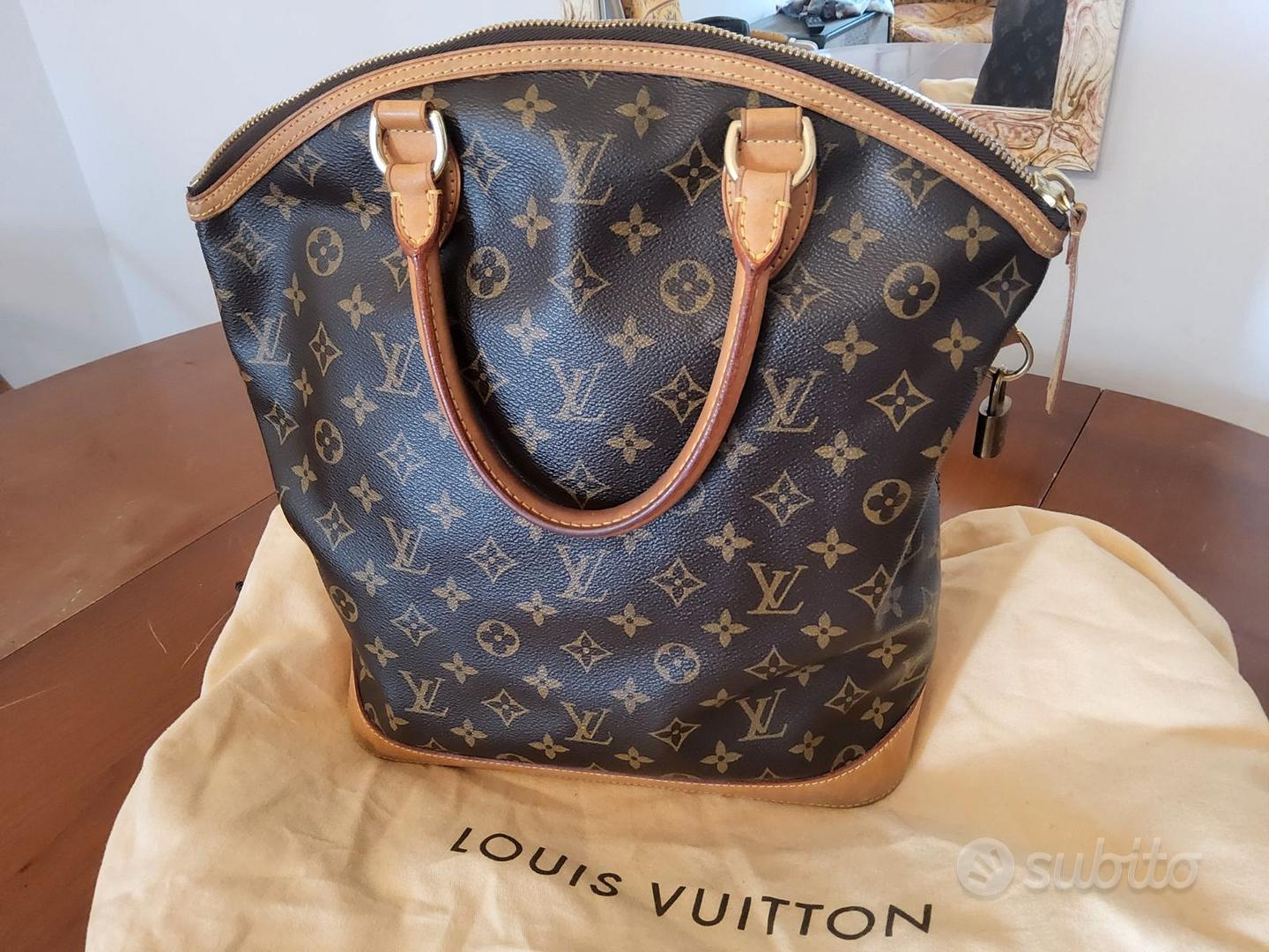 LOUIS VUITTON Donna Palermo Bag in Tela in Marrone