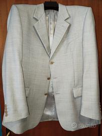 Giacca elegante uomo grigio chiaro-taglia moderna 