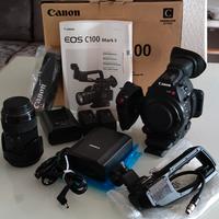 Canon C100 Mark II + obiettivo sigma Art 18-35 1.8