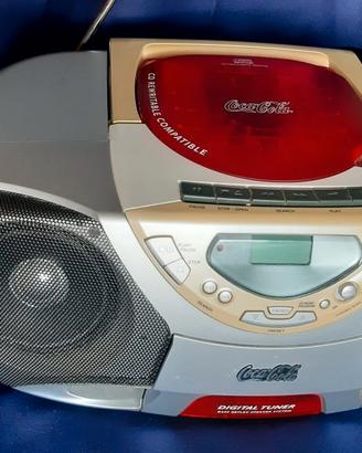 Stereo coca cola CD cassette