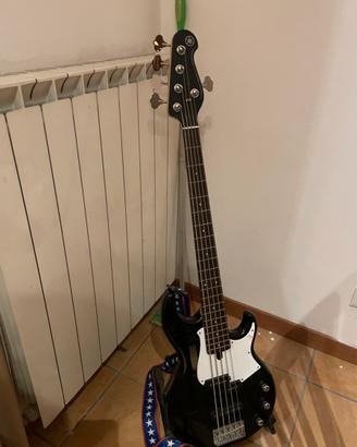 basso elettrico 5 corde yamaha