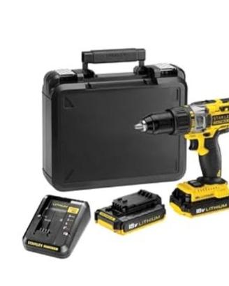 Trapano avvitatore percussione a batteria Stanley