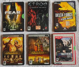 6 Dvd Giochi completi per Pc