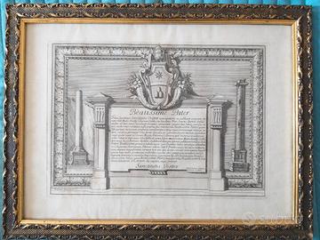 Stampa archeologia antica, Colonna Traiana, 1700