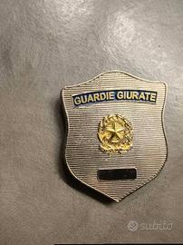 placca Gpg Guardie Giurate 