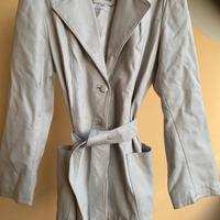 Giacca da donna bianca vera pelle