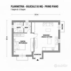 Bilocale accogliente a Montecchio
