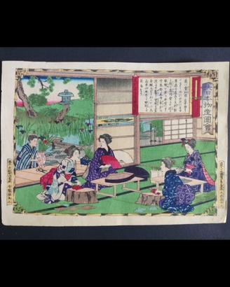 Rara xilografia di Utagawa Hiroshige III - Meiji