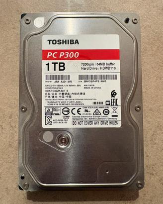 HDD Toshiba P300 1TB 3,5” SATA - Hard disk desktop
