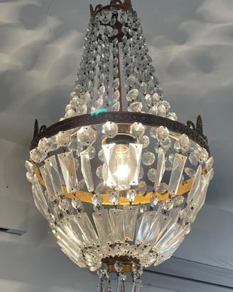 Lampadario a goccia vintage