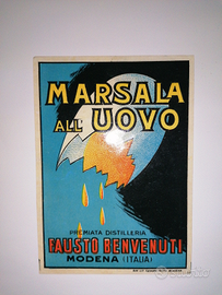 Etichetta Distilleria "Benvenuti" Modena