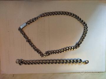 collana e bracciale acciaio inossidabile jewels 