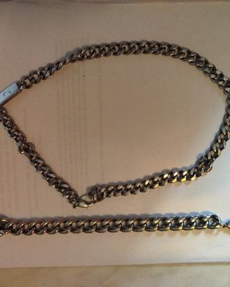 collana e bracciale acciaio inossidabile jewels 