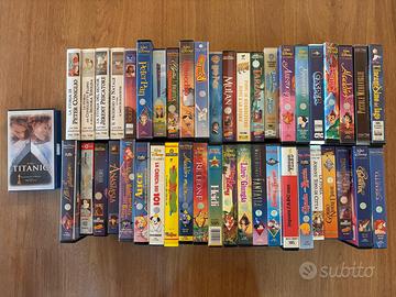 Videocassette VHS Disney Titanic e altri