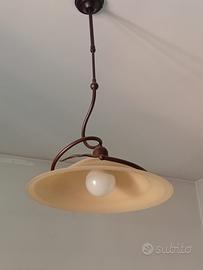 2 Abatjour + Lampadario Retró