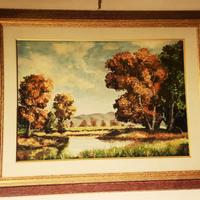 Quadro paesaggio autunnale