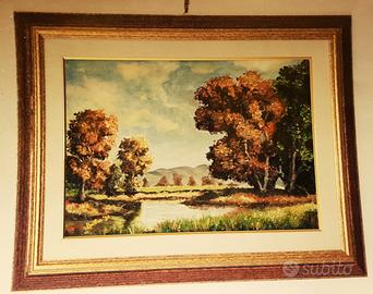 Quadro paesaggio autunnale