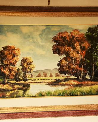 Quadro paesaggio autunnale