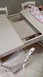 Cucina Completa + Tavolo allungabile + 6 sedie bia