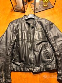 Giacca moto pelle CMJ con protezioni