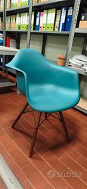 Coppia di Poltroncine  Stile Eames - Color Blu
